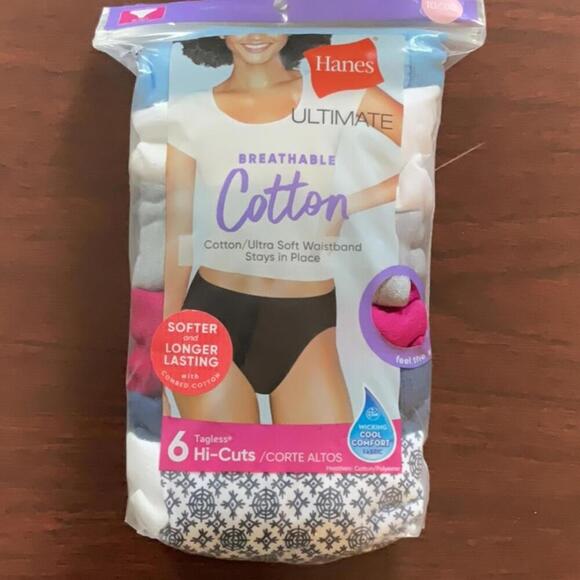 Hanes Ultimate Breathable Cotton Hi-Cuts underwear size 3XL - Picture 1 of 5
